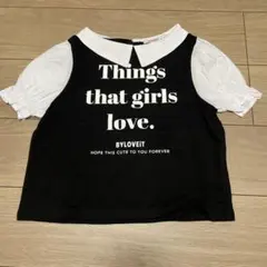 バイラビット　ブラウスレイヤード風　Tシャツ