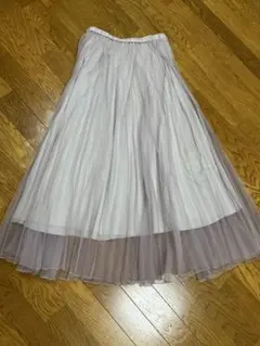 droitelautreamont チュール　プリーツ　ロング フレアスカートのサムネイル
