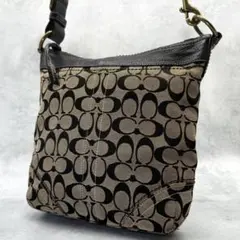 COACH コーチ ショルダーバッグ キャンバス クロスボディ シグネチャー 黒