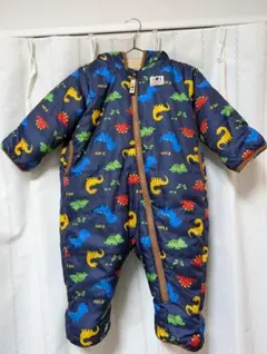 ホットビスケッツ恐竜柄 ジャンプスーツ 　Ｓ70-80cm①