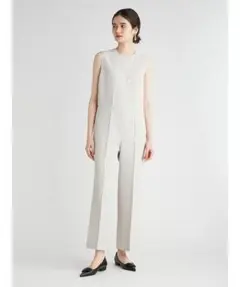 美品★Mila Owen 22AW バックVネックオールインワン ノースリーブ