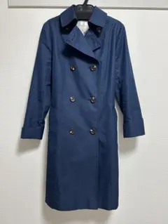 組曲　オンワード　コート　トレンチコート　ネイビー　青