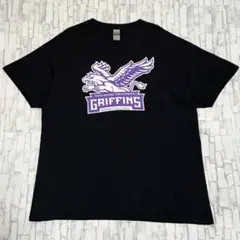 ギルダン US アメリカ古着 カレッジ チーム プリント 半袖Tシャツ XLのサムネイル