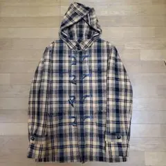 COMME CA ISM チェック柄ダッフルコート Mサイズ　美品