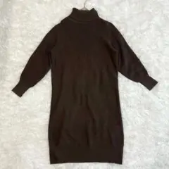 ハイネックワンピース ロングワンピース