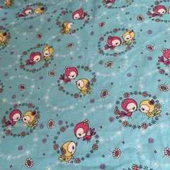 レトロアニマル生地レトロことり生地