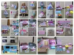 【豪華】リカちゃん まとめ売りセット◆ハウス・ショップ・ドール3体・ドレス一式
