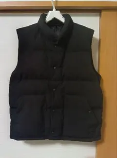 極美品 GU ヒートパデットベスト ダウンベスト ブラック Ｌ