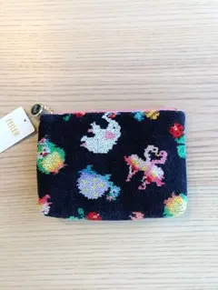 【新品未使用】FEILER×神崎恵さんコラボ　ポーチ　ネイビー