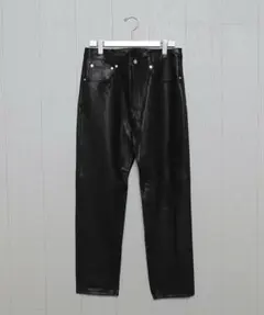 【定価77000円】LEATHER 5POCKET PANTS