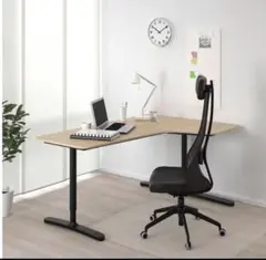 IKEA BEKANT自動昇降　L字型デスク 黒 Amazon.co.jp: IKEA BEKANTコーナーデスク左、160x110cm、ブラック