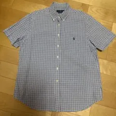 RALPH LAUREN 半袖シャツ ギンガムチェック L