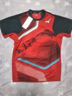 未使用 ミズノ MTC ドライエアフロー プラクティスシャツ レッド Mサイズ