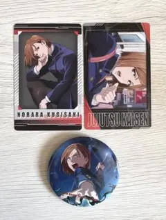 呪術廻戦 釘崎野薔薇 スナップカード2 ファントムパレード缶バッジ セット