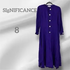 一点限り✨ SIgNIFICANCE 【8】 紫　ワンピース　ボタン