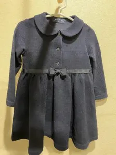 CHOPIN ネイビー フォーマル ワンピース 90 冠婚葬祭 リボン