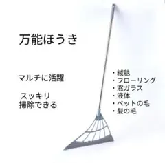 マルチほうき　万能ほうき　絨毯もフローリングも　窓も液体もOK　髪や毛が絡まない