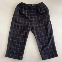 チェック柄ゴムウエストパンツ 110