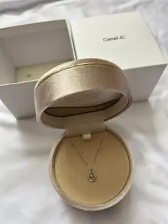 Canal 4°C ネックレス シルバー ドロップモチーフ 箱付き 美品