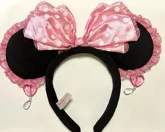 ディズニー　ミニー　カチューシャ　イヤリング　ピンク