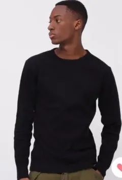 AVIREX ロンT 黒　L