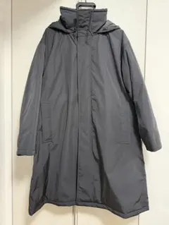 ユニクロ:C フーデッドコート　ブラック・サイズL