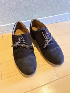 コムサコミューンダーク　ブラウン スエード レースアップシューズ