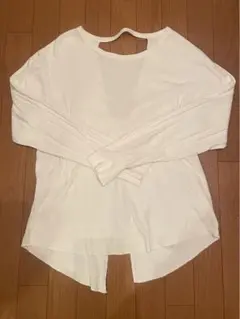 Ungrid バックデザインテレコロングスリーブTee