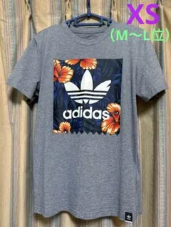 adidas レディースTシャツグレー XS（M〜L位）