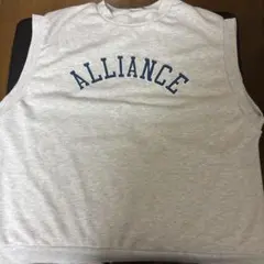 ALLIANCE ノースリーブ スウェット ベスト