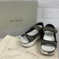 マルニ 17SS ベロクロ サンダル 厚底サンダル - メルカリ