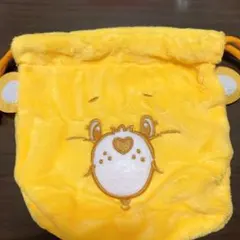 ケアベア 巾着 ガチャ イエロー