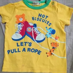 ゆ**様 Hot Biscuits イエロー Tシャツ 80