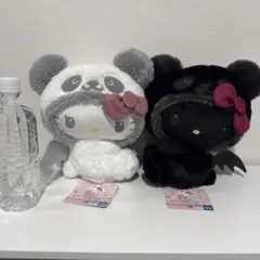 パンダ　ハローキティ　こあくま×てんし　BIGぬいぐるみ　2セット