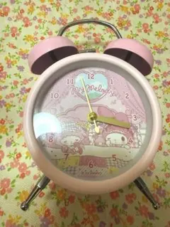 【レア】サンリオ購入マイメロディ マイメロ形マグネット付き時計　コレクション レア】サンリオ購入マイメロディ マイメロ形マグネット付き時計