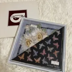 新品✨HANAE MORI 花と蝶のハンカチ