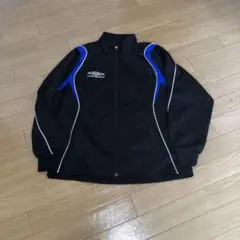 UMBRO ストライプジャージ 黒/青