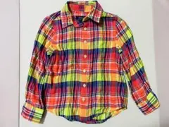 Polo Ralph Lauren 長袖チェックシャツ マルチカラー　3T