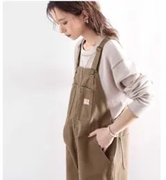 JaVaブラウン サロペット XLサイズ 綿100%