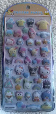 サンリオ コットンパフィーシール サンリオキャラクターズ 正規品