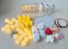 ライト30本追加 ウェルカムスペース ゲストテーブル装飾 結婚式 ウェディング