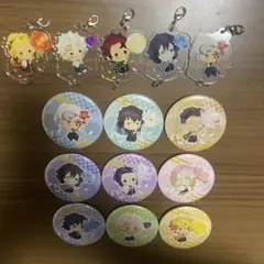 鬼滅の刃　ゆるふわ　缶バッジ9種チャーム5種