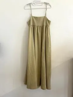 オリーブグリーン キャミワンピース