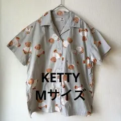 KETTY BEAR ケティベアー くま総柄 半袖シャツ レディース色褪せのサムネイル