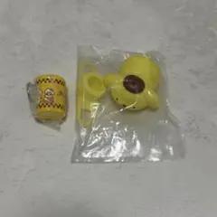 サンリオ コインシリンダー2、ソフビめじるしバンド(ポムポムプリン) 2点セット