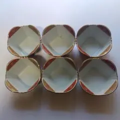 有田焼角型陶器ボウル 6個セット