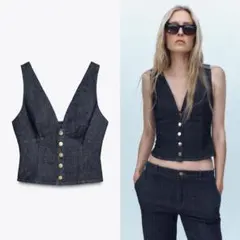 zara トップス デニム【新品未使用】