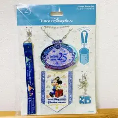 ジュビリーバッジセット　バケパ特典　ディズニーシー25周年バケーションパッケージ