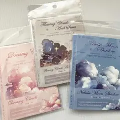 【115】ステッカー 3種 雲 海外 シール シート コラージュ まとめ売り