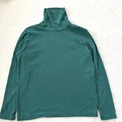 UNIQLO ヒートテックフリースタートルネック グリーン Ｌサイズ